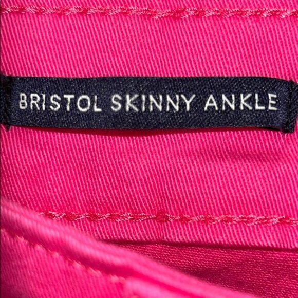 Lipstick💄Pink Charter Club’s Bristol Skinny Ankle Pink Cotton Stretch Jeans 👖 - Picture 5 of 17